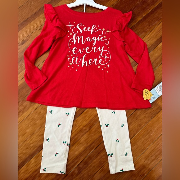 NWT Cat & Jack Super Soft Seek Magic Everwhere T-Shirt & Printed Legging Set - Picture 2 of 11